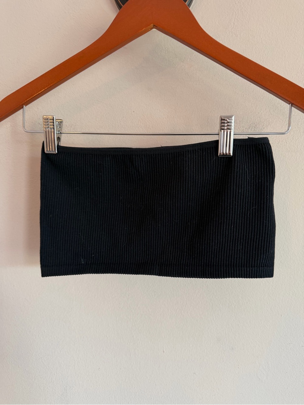 Zara Black‎ Ribbed Mini Tube top